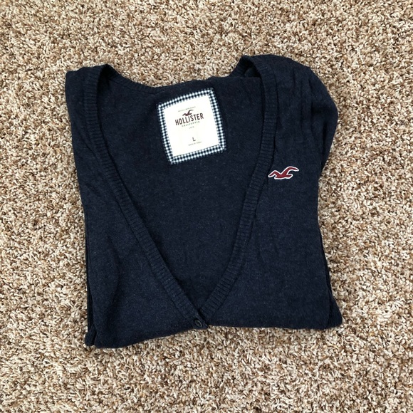 Hollister navy cardigan - Large - Picture 4 of 4